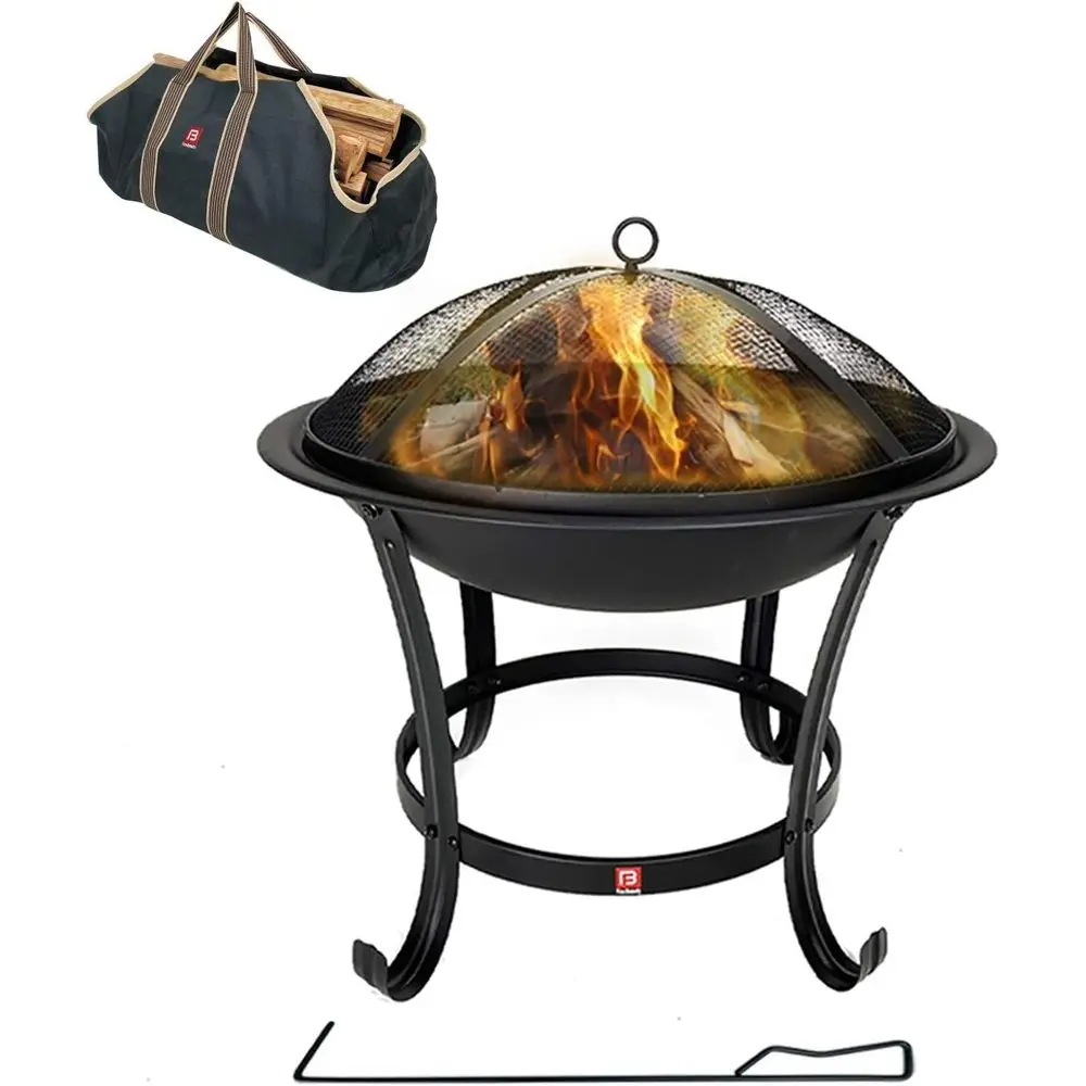 Pit BBQ Grill Bowl with Mesh Spark Screen, Poker, and Tote Bag
Pit BBQ Grill Bowl with Mesh Spark Screen, Poker, and Tote Bag