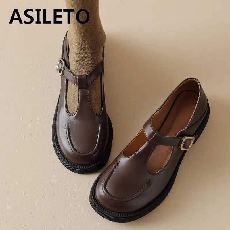 ASILETO 2024 New Summer Vintage Women Flats 32 33 Round Toe Buckle T-Strap Big Size 42 43 Leisure Soft Daily Mary Janes Shoe
ASILETO 2024 New Summer Vintage Women Flats 32 33 Round Toe Buckle T-Strap Big Size 42 43 Leisure Soft Daily Mary Janes Shoe