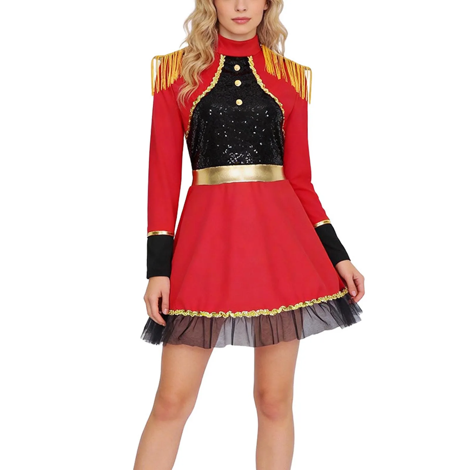 Women's Circus Leader Costume, Halloween & Marching Band Outfit, Female Trainer Cosplay
Women's Circus Leader Costume, Halloween & Marching Band Outfit, Female Trainer Cosplay
