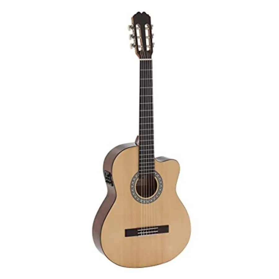 ALBA-EC Beginner Series Cutaway Acoustic-Electric Classical Guitar for learning and practice, nylon strings, natural wood finis
ALBA-EC Beginner Series Cutaway Acoustic-Electric Classical Guitar for learning and practice, nylon strings, natural wood finis