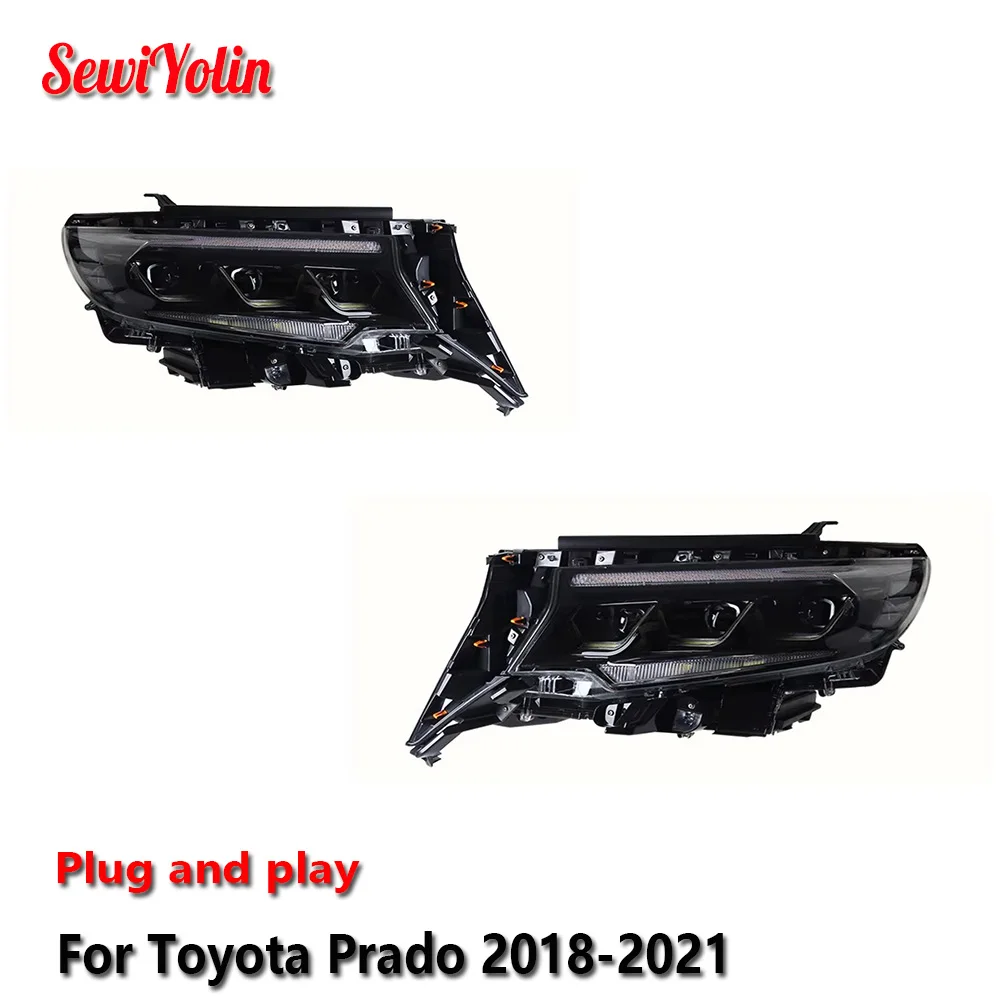 Car LED Headlight Light Assemblies For Toyota Prado 2018-2021 Auto Fog DRL Brake Turn Signal Lamp Plug and Play
Car LED Headlight Light Assemblies For Toyota Prado 2018-2021 Auto Fog DRL Brake Turn Signal Lamp Plug and Play