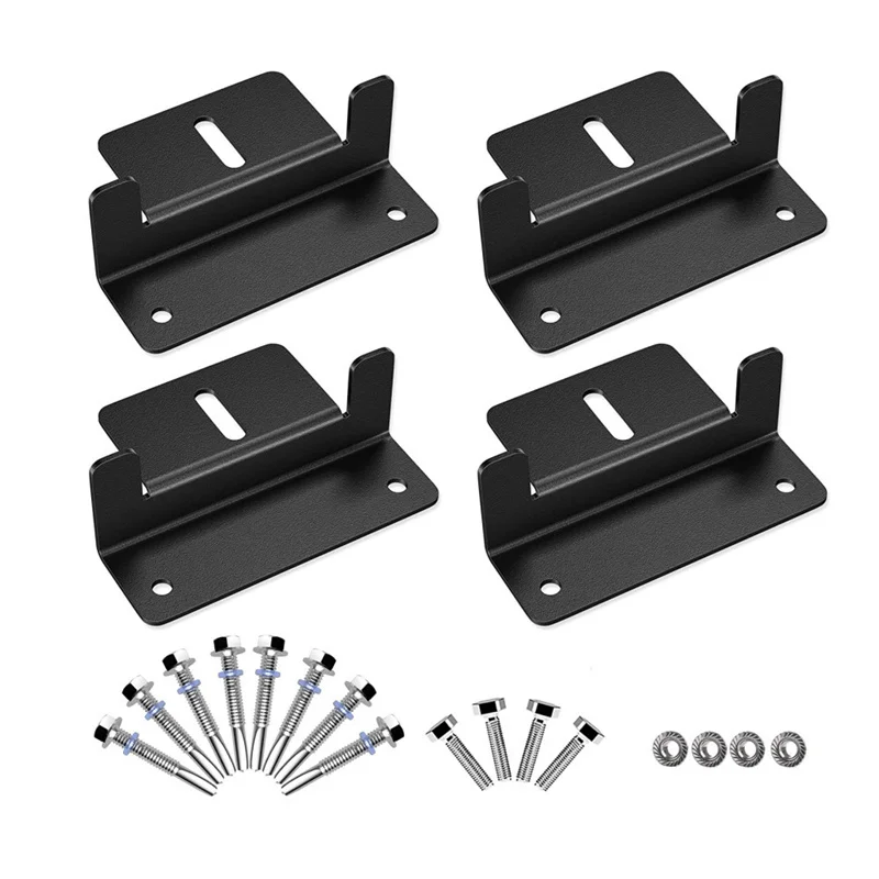 4Pcs Aluminum Z-type Solar Panel Bracket Durable Solar Panel Holder Photovoltaic Mounting Brackets Sets For RV Flat Roof Boat
4Pcs Aluminum Z-type Solar Panel Bracket Durable Solar Panel Holder Photovoltaic Mounting Brackets Sets For RV Flat Roof Boat