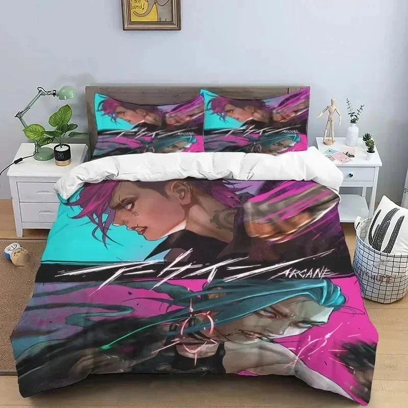 Luxury New 3D Print Jinx Arcane Bedding Set Duvet Cover Bed Set Quilt Cover Pillowcase king Queen Size Boys Adult Bedding Set
Luxury New 3D Print Jinx Arcane Bedding Set Duvet Cover Bed Set Quilt Cover Pillowcase king Queen Size Boys Adult Bedding Set