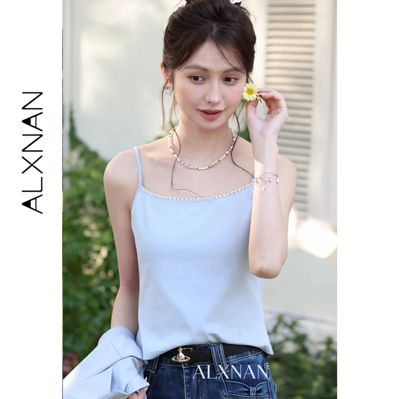 ALXNAN Women's Camisole Spring Slim-fit Versatile Basic Cotton Casual Camisoles Elegant Fashion Sleeveless Tops L61822BX L55989
ALXNAN Women's Camisole Spring Slim-fit Versatile Basic Cotton Casual Camisoles Elegant Fashion Sleeveless Tops L61822BX L55989