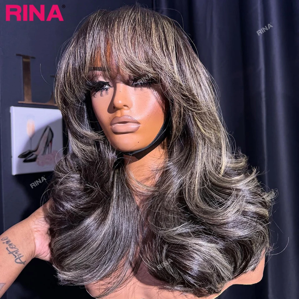 Highlight Blonde With Bangs Color Body Wave 180% Density HD 13X4 13X6 Lace Frontal Wig Hair Remy Human Hair For Women
Highlight Blonde With Bangs Color Body Wave 180% Density HD 13X4 13X6 Lace Frontal Wig Hair Remy Human Hair For Women