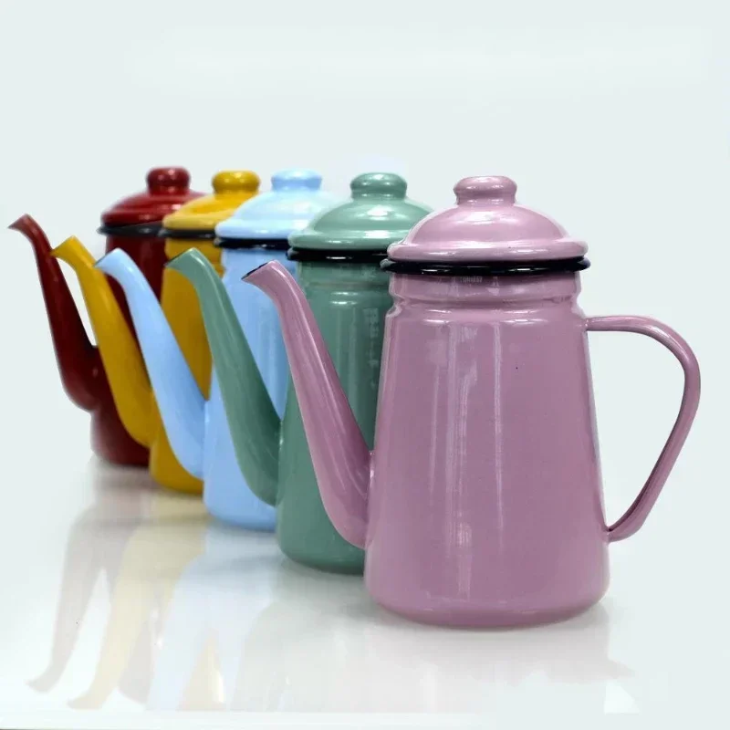 1.1L Enamel Coffee Pot Hand Tea Kettle Induction Cooker Gas Stove Universal Enamel Vintage Kettle Water Kettle Teapot
1.1L Enamel Coffee Pot Hand Tea Kettle Induction Cooker Gas Stove Universal Enamel Vintage Kettle Water Kettle Teapot