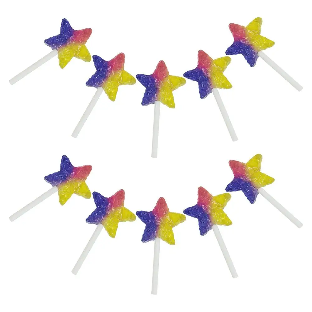 10 Pcs Star Lollipop Charms Cute DIY Jewelry Supplies Plastic Candy Bracelet Cartoon Accessories Craft Materials
10 Pcs Star Lollipop Charms Cute DIY Jewelry Supplies Plastic Candy Bracelet Cartoon Accessories Craft Materials