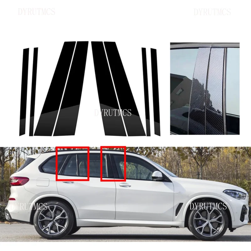 Silver Carbon Gloss Black Pillar Post Fit For BMW X5 G05 G18 iX5 2019 2020 2021 2022 2023Window Door Column B C Cover Trim
Silver Carbon Gloss Black Pillar Post Fit For BMW X5 G05 G18 iX5 2019 2020 2021 2022 2023Window Door Column B C Cover Trim