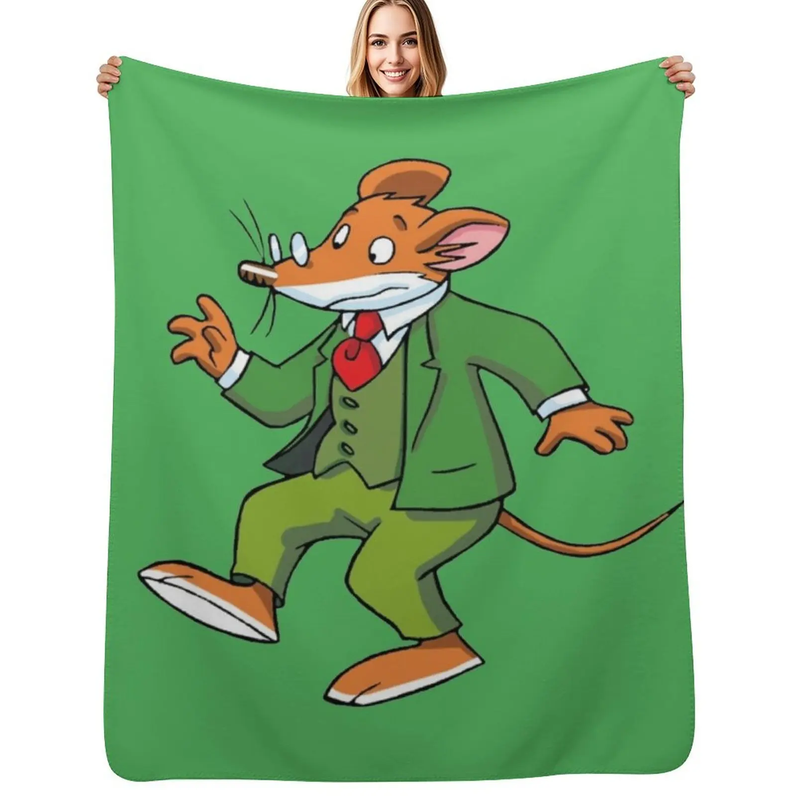 Geronimo Stilton Throw Blanket All Season Soft Lightweight Blanket for Home
Geronimo Stilton Throw Blanket All Season Soft Lightweight Blanket for Home
