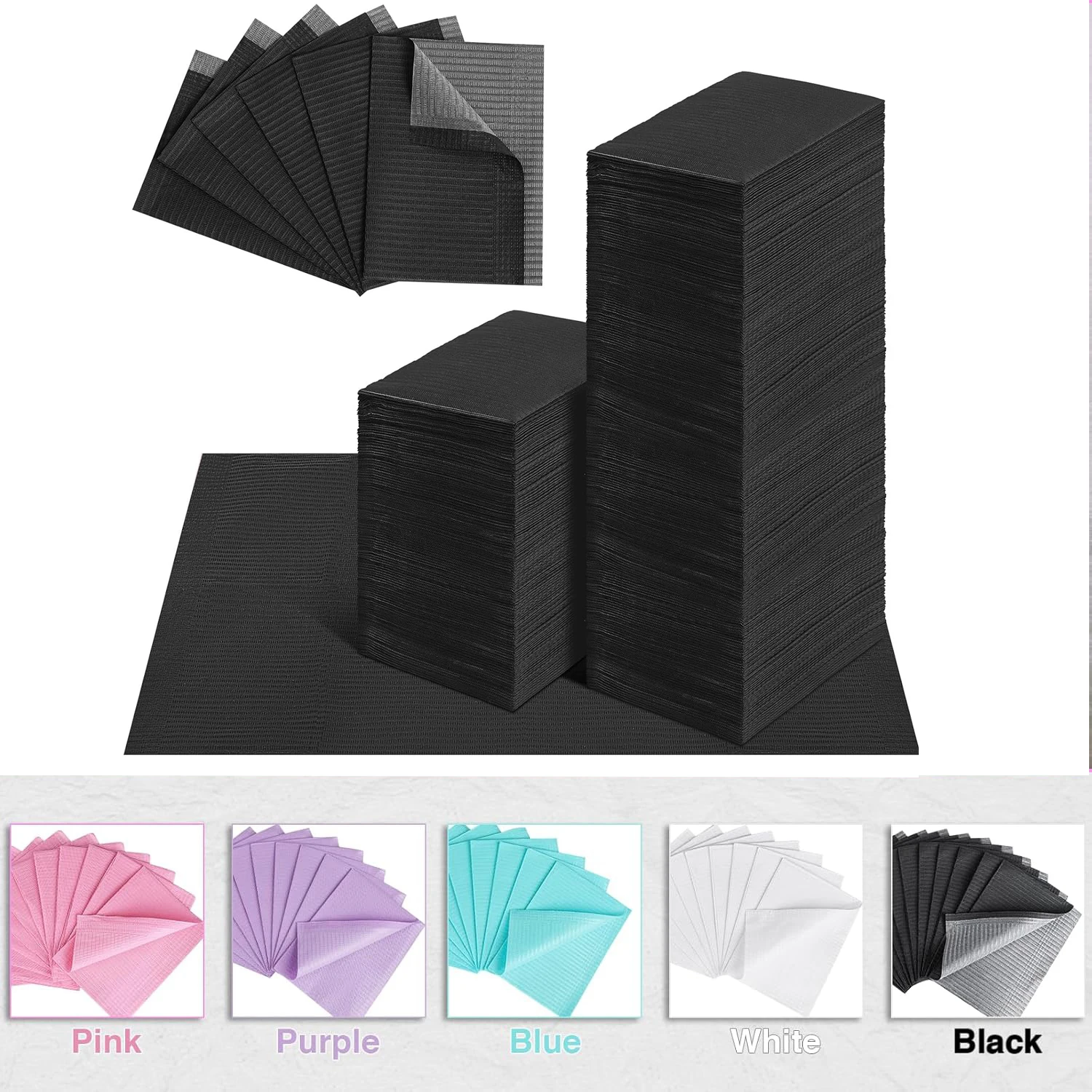 NARKASY 50/125PCS Disposable Nail Table Towels Mat Purple Dental Bibs 3-Ply Dentist Bibs 13" X 18" Tray Covers Nail Pad
NARKASY 50/125PCS Disposable Nail Table Towels Mat Purple Dental Bibs 3-Ply Dentist Bibs 13" X 18" Tray Covers Nail Pad