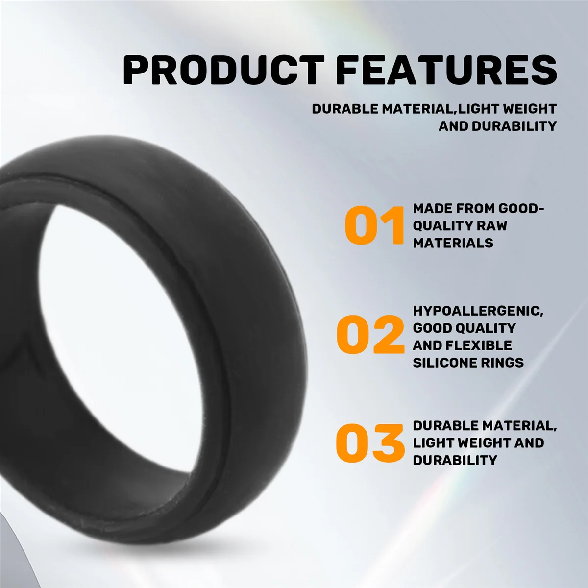 【Прямая цена】8 мм популярные черные мужские силиконовые крутые кольца женские резиновые обручальные кольца экологическое спортивное кольцо # 7
【Прямая цена】8 мм популярные черные мужские силиконовые крутые кольца женские резиновые обручальные кольца экологическое спортивное кольцо # 7