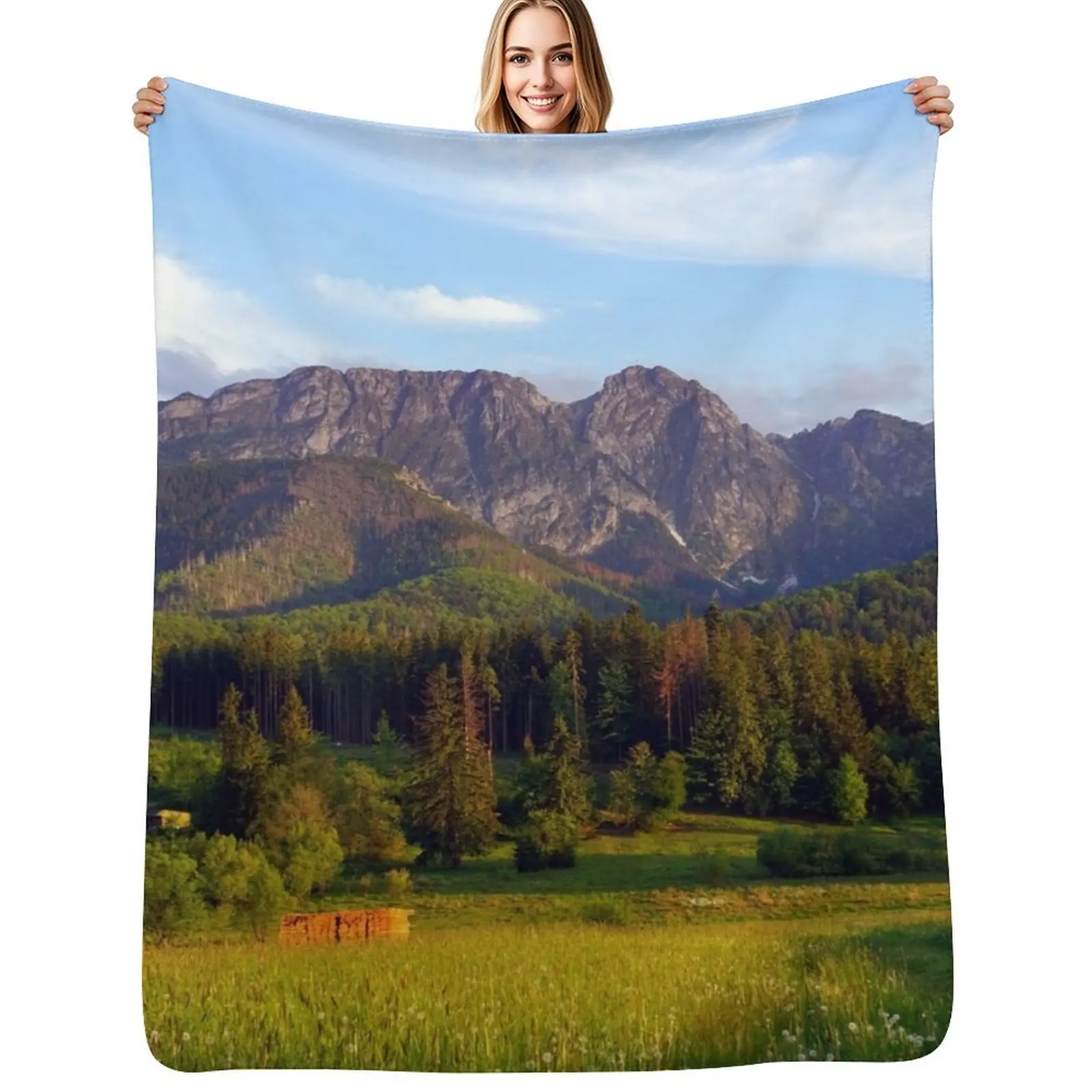 Giewont Mountain, Poland Throw Blanket Stain Resistant Cozy Warm Blanket
Giewont Mountain, Poland Throw Blanket Stain Resistant Cozy Warm Blanket
