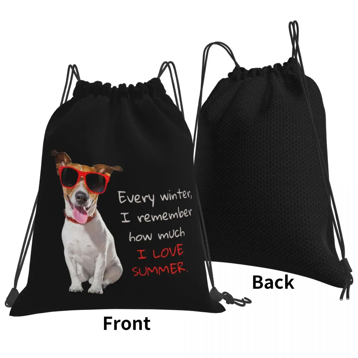 Jack Russell Terrier Dog In Red Sunglasses Backpacks Casual Drawstring Bags Sports Bag Book Bags for Man Woman Students
Jack Russell Terrier Dog In Red Sunglasses Backpacks Casual Drawstring Bags Sports Bag Book Bags for Man Woman Students