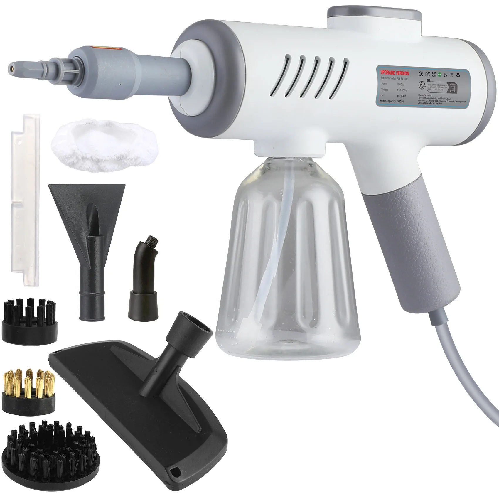 Compact & Fast-Heating High Pressure Steam Cleaner for Kitchen Grease and Air Conditioner - Portable Home Deep Cleaner
Compact & Fast-Heating High Pressure Steam Cleaner for Kitchen Grease and Air Conditioner - Portable Home Deep Cleaner