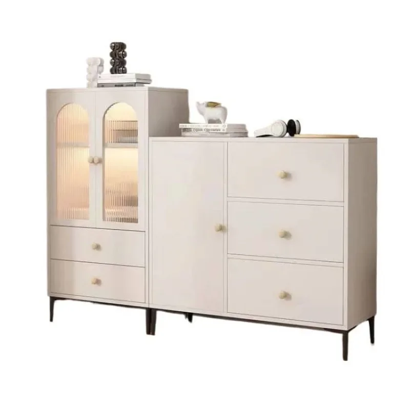 dining side cabinet, chest cabinet against the wall, light luxury kitchen cabinet, tea cabinet, modern simple cream style soli
dining side cabinet, chest cabinet against the wall, light luxury kitchen cabinet, tea cabinet, modern simple cream style soli