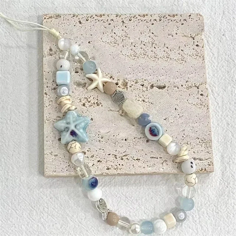 Корейский мультяшный милый 3D синий морская звезда из бисера, цепочка для телефона, подвесной ремешок для iPhone Samsung, универсальные аксессуары, ювелирный кулон
Корейский мультяшный милый 3D синий морская звезда из бисера, цепочка для телефона, подвесной ремешок для iPhone Samsung, универсальные аксессуары, ювелирный кулон