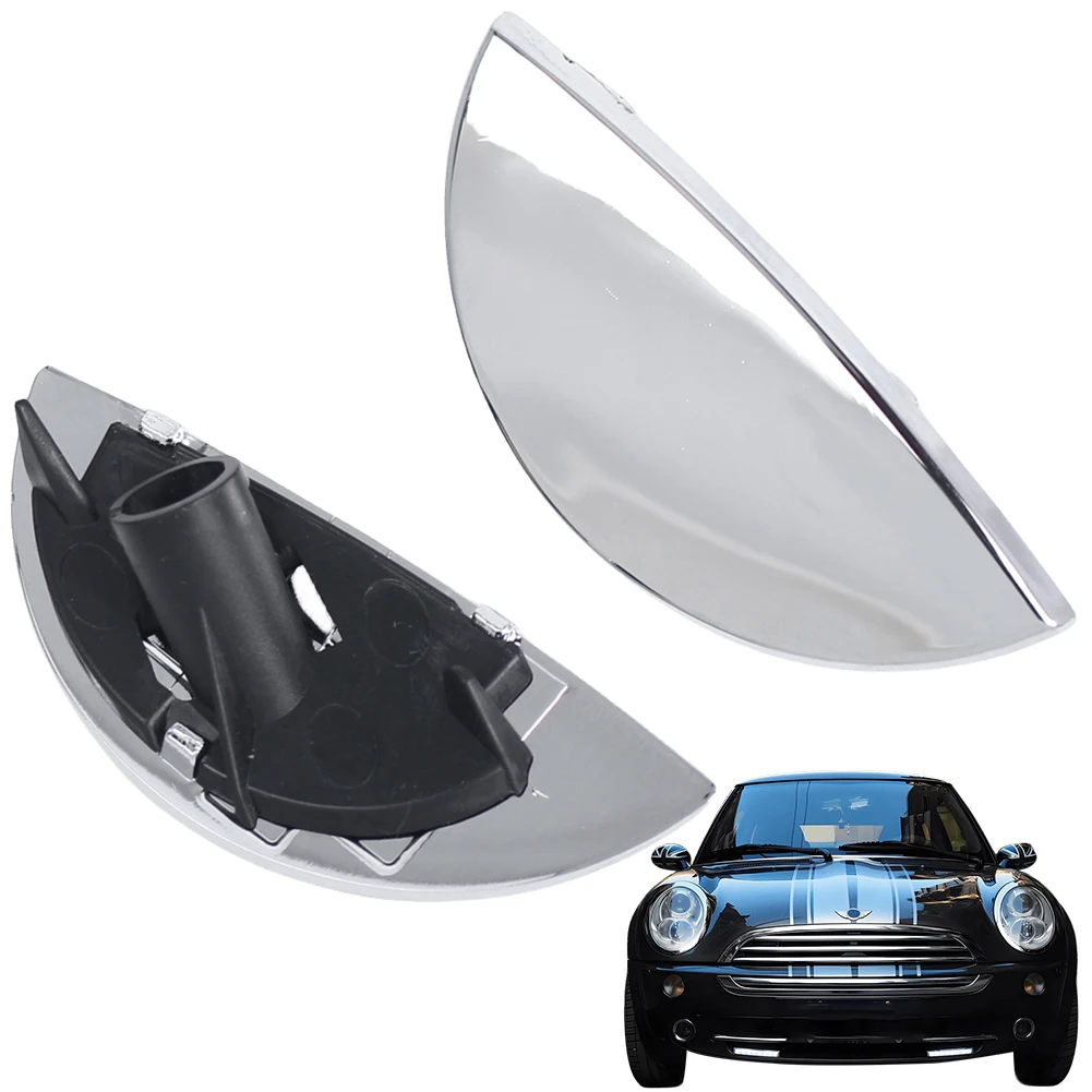 Комплект крышек насадок омывателя передней фары для Mini R50 R52 R53 2001-2006, замена OEM, серебристый
Комплект крышек насадок омывателя передней фары для Mini R50 R52 R53 2001-2006, замена OEM, серебристый