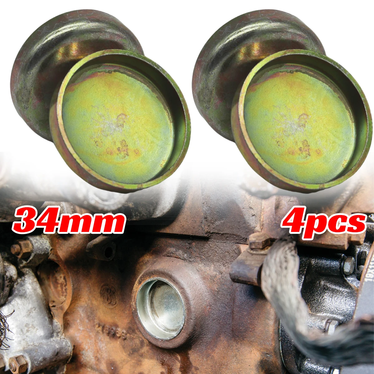 34mm 4PC Engine Core Plug Expansion Welch Block Freeze Cap Cylinder Head Hole Seal Frost Plug Cover For Suzuki Chevrolet Daewoo
34mm 4PC Engine Core Plug Expansion Welch Block Freeze Cap Cylinder Head Hole Seal Frost Plug Cover For Suzuki Chevrolet Daewoo