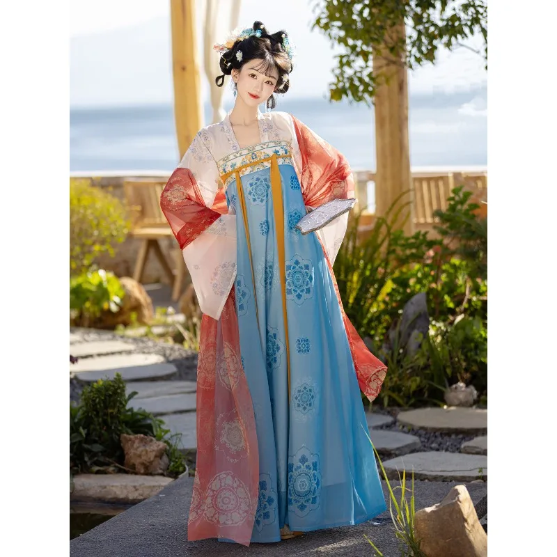 Tang Dynasty Hanfu Set Women Cardigan Top One-Piece Qixiong Poqun Spring Daily Chinese Style Costume
Tang Dynasty Hanfu Set Women Cardigan Top One-Piece Qixiong Poqun Spring Daily Chinese Style Costume