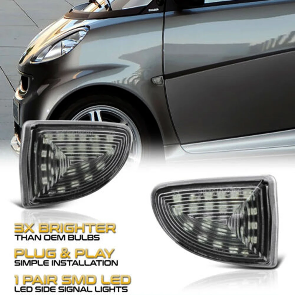 2PCS Dynamic turn signal side light marking light for Mercedes Smart Fortwo W451 2007 2008 2009 2010 2011 2012 2013 2014 2015
2PCS Dynamic turn signal side light marking light for Mercedes Smart Fortwo W451 2007 2008 2009 2010 2011 2012 2013 2014 2015