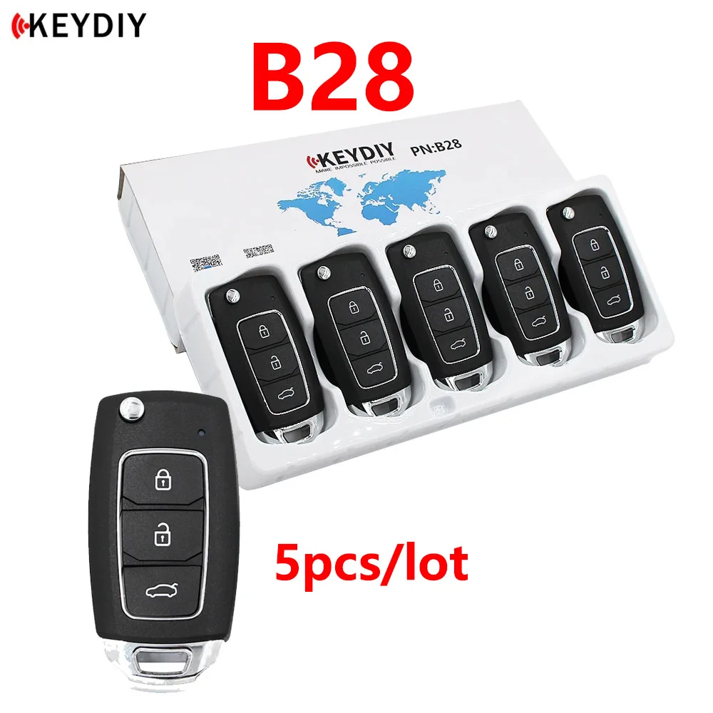 Пульт дистанционного управления KEYDIY B28, Универсальный Многофункциональный программатор для Hyundai, 5 шт./комплект, с 3 кнопками
Пульт дистанционного управления KEYDIY B28, Универсальный Многофункциональный программатор для Hyundai, 5 шт./комплект, с 3 кнопками