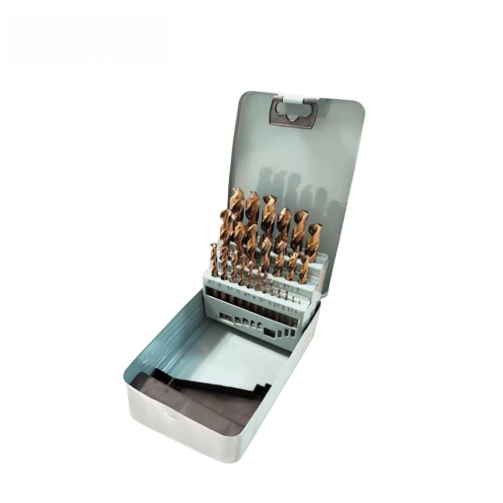 25Pcs M35 Cobalt Drill Bit Set, Durable HSS Co5% DIN338 Metric 1-13mm Jobber Twist Bit Kit for Stainless Steel Hard Metal in Box
25Pcs M35 Cobalt Drill Bit Set, Durable HSS Co5% DIN338 Metric 1-13mm Jobber Twist Bit Kit for Stainless Steel Hard Metal in Box