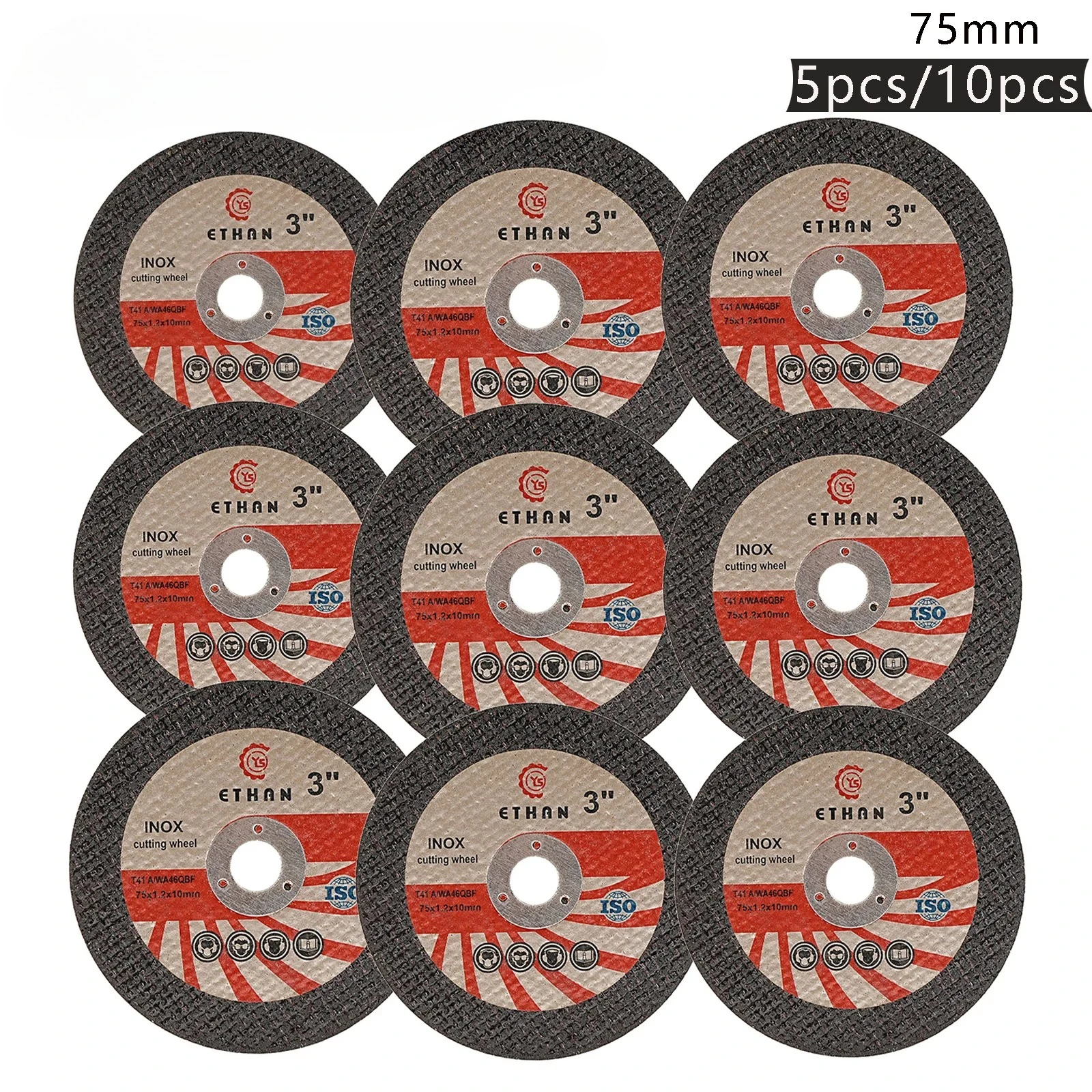 5/10pcs 3 Inch Resin Cut Off Wheel Mini Metal Cutting Disc 75mm Diamond Saw Blade for Angle Grinder Metal Wood Pvc Cutting
5/10pcs 3 Inch Resin Cut Off Wheel Mini Metal Cutting Disc 75mm Diamond Saw Blade for Angle Grinder Metal Wood Pvc Cutting