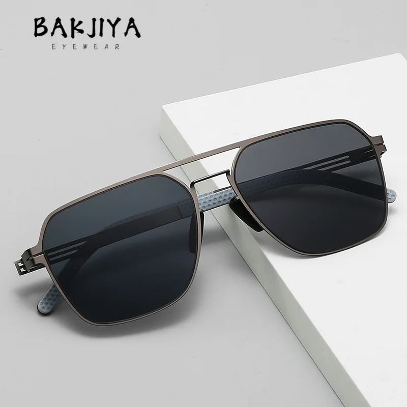 2025 New Ultra-thin Metal Screwless Pilot style Polarized Sunglasses Men's Outdoor Driving Fishing UV400 Toad Goggles Eyewear
2025 New Ultra-thin Metal Screwless Pilot style Polarized Sunglasses Men's Outdoor Driving Fishing UV400 Toad Goggles Eyewear