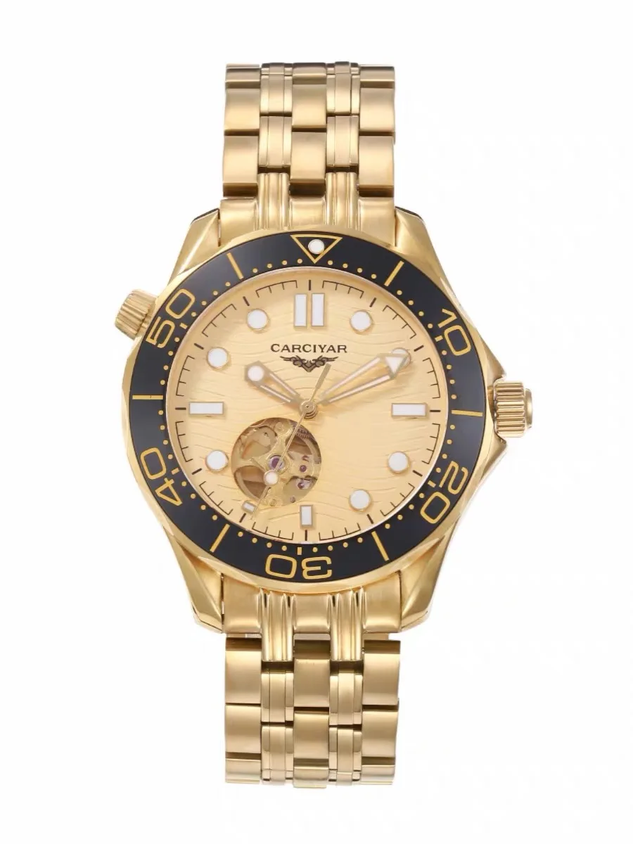 1 CARCIYAR Casual Business Automatic Watch with Japanese Movement, Skeleton Dial, 904L Steel, Water-Resistant, 42.5 mm
1 CARCIYAR Casual Business Automatic Watch with Japanese Movement, Skeleton Dial, 904L Steel, Water-Resistant, 42.5 mm