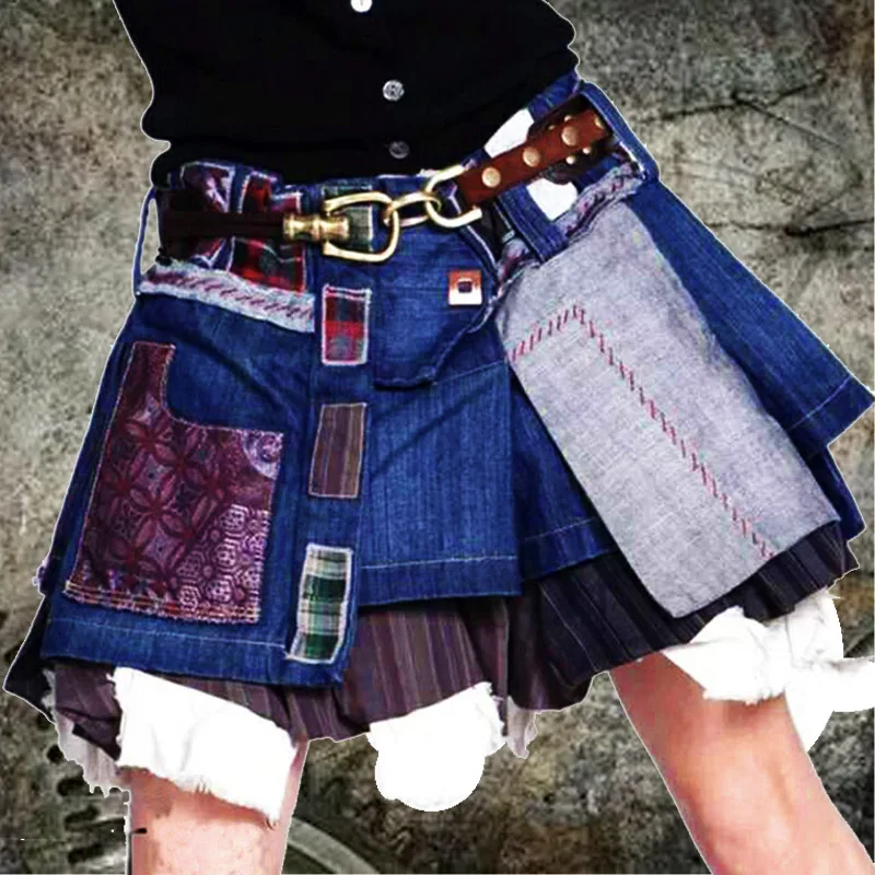 2025 Plus Size 6XL 7XL Casual Vintage Retro Splicing Denim Cute Pleated Mini Girls Skirts Jeans Kawaii Short Skirt for Womens
2025 Plus Size 6XL 7XL Casual Vintage Retro Splicing Denim Cute Pleated Mini Girls Skirts Jeans Kawaii Short Skirt for Womens