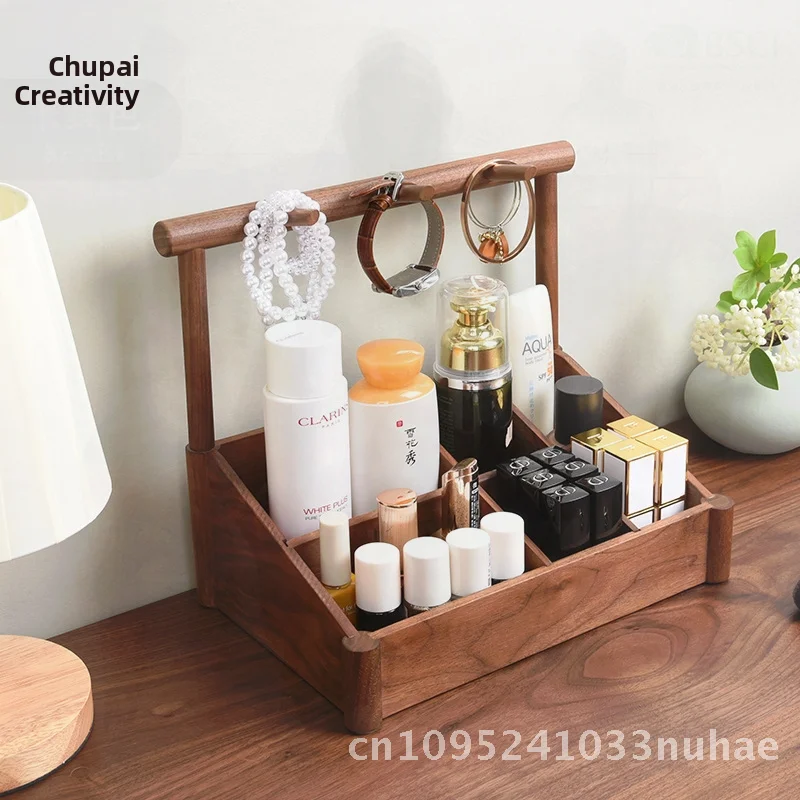 Solid Wood Desktop Skin Care Cosmetics Storage Box Large Capacity Multi-functional Sundries Organizer Beech/Walnut Options
Solid Wood Desktop Skin Care Cosmetics Storage Box Large Capacity Multi-functional Sundries Organizer Beech/Walnut Options