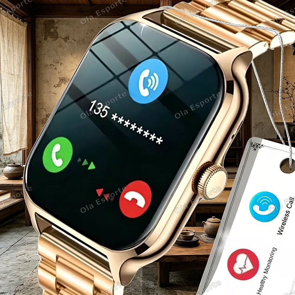 New Smart Watch Android IOS Phone 2.01 Inch Color Screen Bluetooth Call Blood Oxygen/Pressure Monitoring Smart Watch Women Men
New Smart Watch Android IOS Phone 2.01 Inch Color Screen Bluetooth Call Blood Oxygen/Pressure Monitoring Smart Watch Women Men