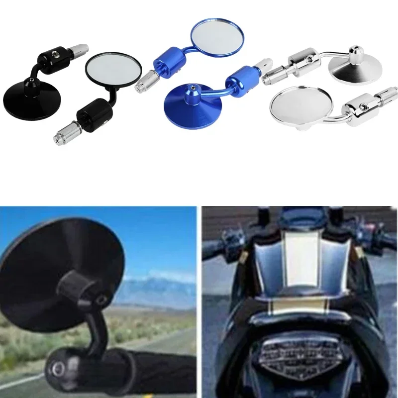 For Kawasaki Yamaha Honda Suzuki Choper Universal Mirrors CNC 7/8" Handle Bar End 3" Round Side Rear View Mirrors Motorcycle
For Kawasaki Yamaha Honda Suzuki Choper Universal Mirrors CNC 7/8" Handle Bar End 3" Round Side Rear View Mirrors Motorcycle