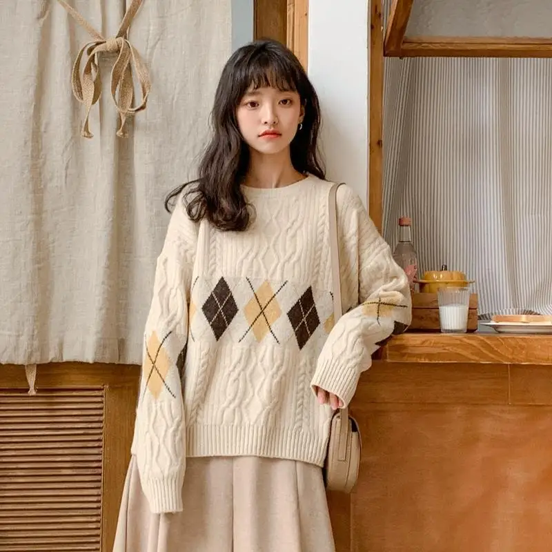 Autumn Winter 2023 Women Crew Neck Sweater Fashion Loose Knitted Pullover Women's Casual Style Long Sleeve Top Sweater B62
Autumn Winter 2023 Women Crew Neck Sweater Fashion Loose Knitted Pullover Women's Casual Style Long Sleeve Top Sweater B62