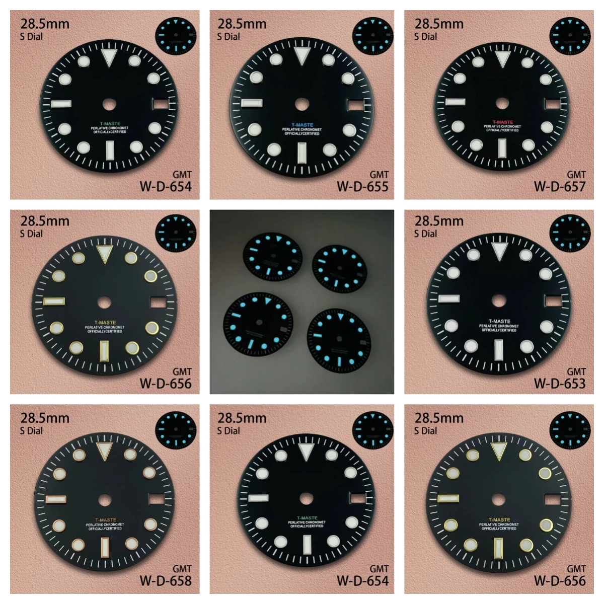 28.5mm Print S Logo GMT Dial Fit NH34 Japanese Movement Ice Blue Luminous Watch Modification Accessories
28.5mm Print S Logo GMT Dial Fit NH34 Japanese Movement Ice Blue Luminous Watch Modification Accessories