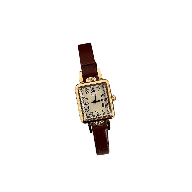Medieval watch temperament high value women's watch exquisite small belt middle school student retro watch
Medieval watch temperament high value women's watch exquisite small belt middle school student retro watch