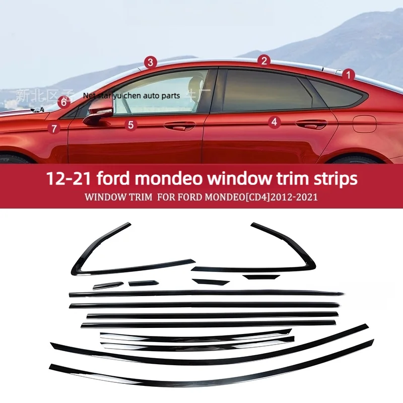 Suitable For 2012-2021 Ford Mondeo Window Trim Modification Taurus Fusion Black Chrome Decorative Parts
Suitable For 2012-2021 Ford Mondeo Window Trim Modification Taurus Fusion Black Chrome Decorative Parts