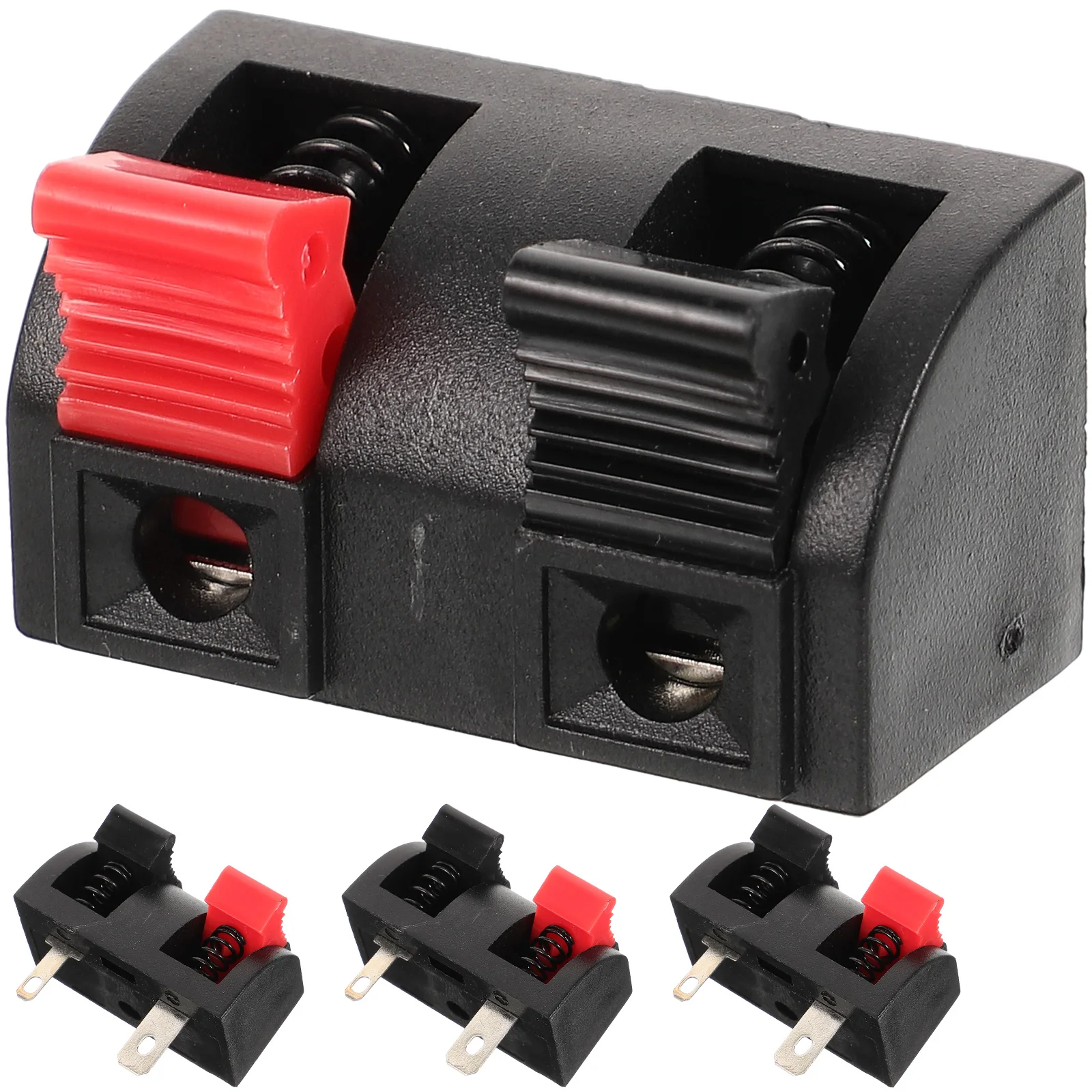 4pcs Spring Clip Speaker Terminal 2 Way Binding Post Connector Socket Jack Sound Audio Speaker Terminals Ter 2-Pin Speaker Wire
4pcs Spring Clip Speaker Terminal 2 Way Binding Post Connector Socket Jack Sound Audio Speaker Terminals Ter 2-Pin Speaker Wire
