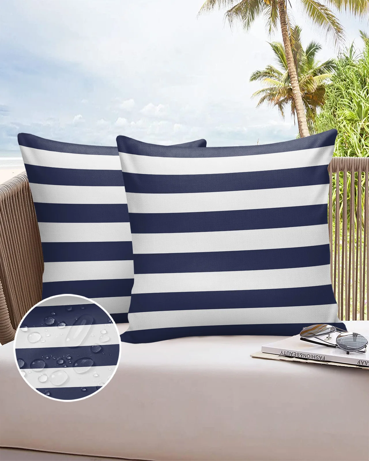 2/4PCS Outdoor Pillowcase Navy Blue White Stripes Waterproof Decorative Sofa Throw Pillow Cover Case Garden Patio Cushion Covers
2/4PCS Outdoor Pillowcase Navy Blue White Stripes Waterproof Decorative Sofa Throw Pillow Cover Case Garden Patio Cushion Covers