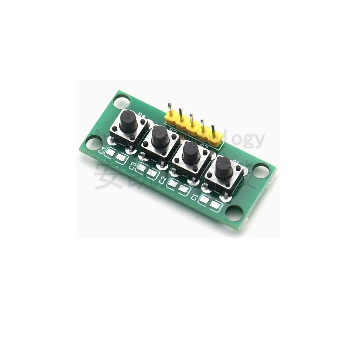 Keyboard module, independent key module, 4-bit independent key module, commonly used for student experiments
Keyboard module, independent key module, 4-bit independent key module, commonly used for student experiments