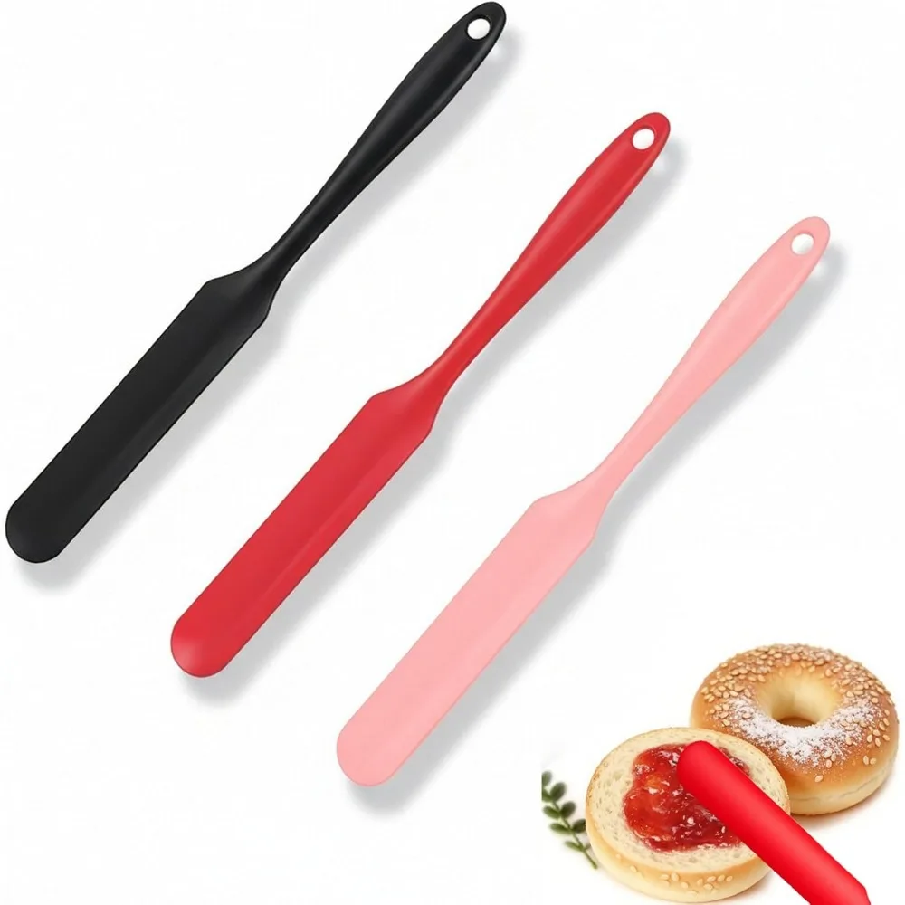 Long-Handled Silicone Spatula Set for Kitchen Baking and Mixing
Long-Handled Silicone Spatula Set for Kitchen Baking and Mixing