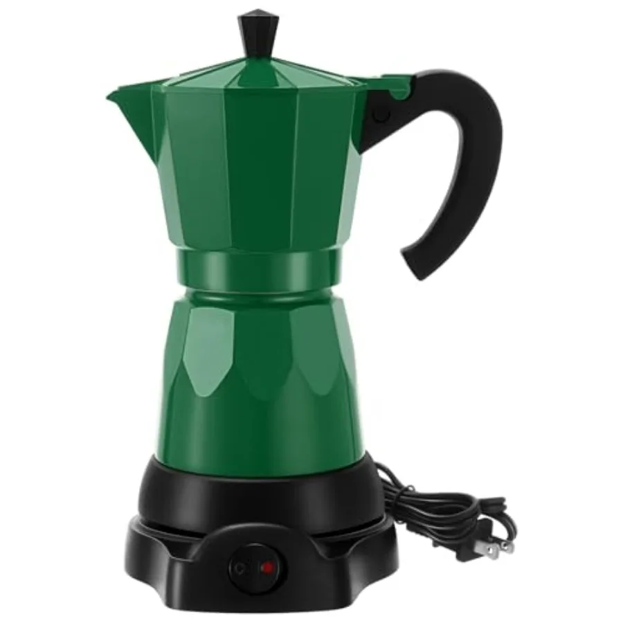 Coffee Pot 6 Cup Electric Espresso Coffee Maker Italian Moka Maker 300ml Portable Aluminum Espresso Machine Cafetera Moka Pot w
Coffee Pot 6 Cup Electric Espresso Coffee Maker Italian Moka Maker 300ml Portable Aluminum Espresso Machine Cafetera Moka Pot w