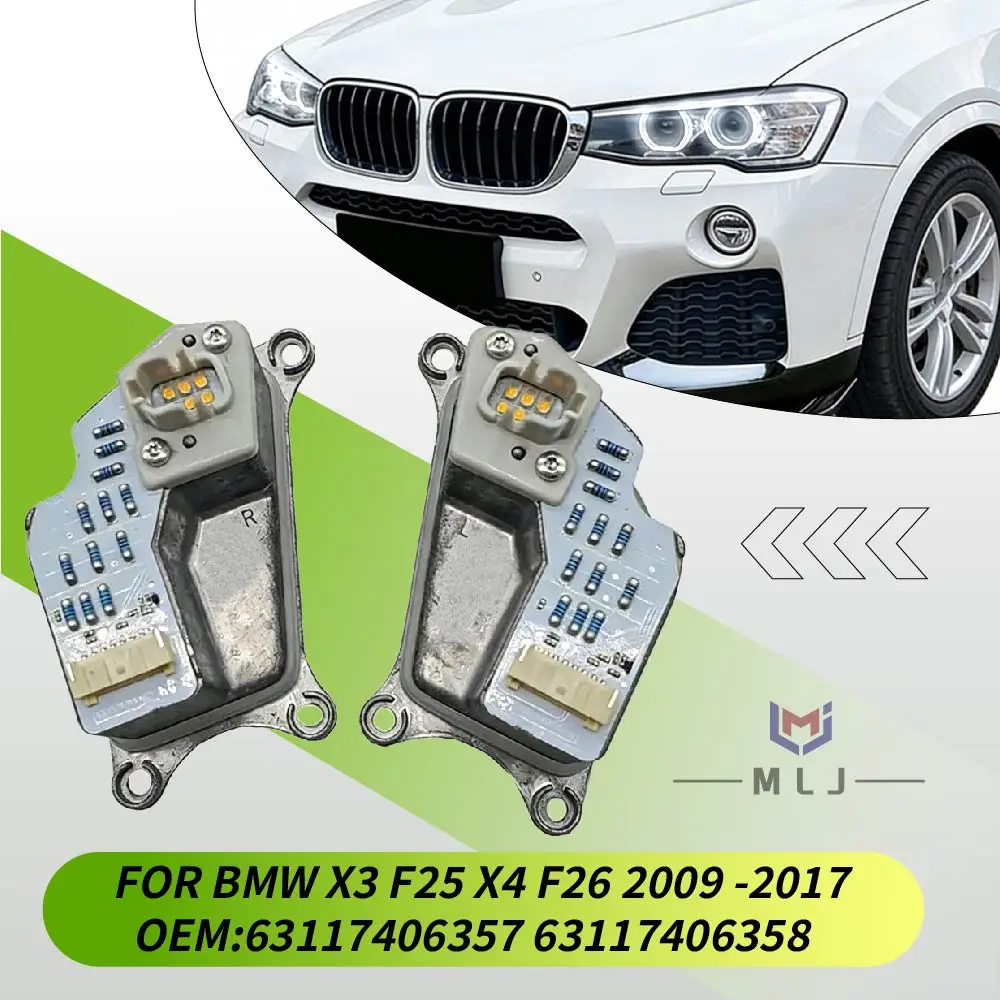LED Angel Eyes Turn Signal DRL 63117406357 63117406358 Headlight Module For BMW X3 F25 X4 F26 2009-2017 Direct Replacement Part
LED Angel Eyes Turn Signal DRL 63117406357 63117406358 Headlight Module For BMW X3 F25 X4 F26 2009-2017 Direct Replacement Part