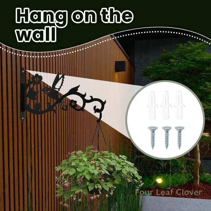 1 Pcs Metal Hanging Bracket Wall Hook Plant Hanger For Bird Feeder Lanterns Flower Brackets Wind Indoor Outdoor Decoration
1 Pcs Metal Hanging Bracket Wall Hook Plant Hanger For Bird Feeder Lanterns Flower Brackets Wind Indoor Outdoor Decoration