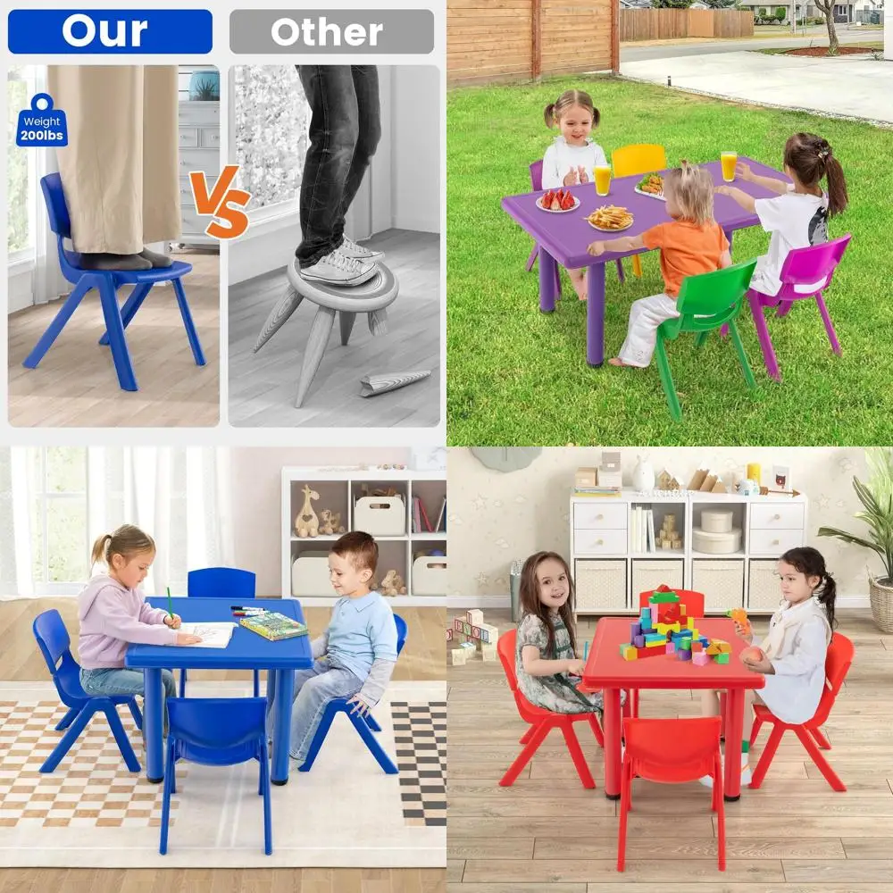 Набор из 11 синих пластиковых стульев для детей, малышей, школ и детских садов – прочные, для использования на улице и дома
Набор из 11 синих пластиковых стульев для детей, малышей, школ и детских садов – прочные, для использования на улице и дома