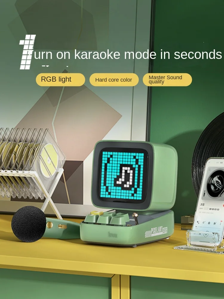 Divoom Bluetooth speaker, pixel alarm clock speaker, small speaker, desktop computer, wireless small speaker
Divoom Bluetooth speaker, pixel alarm clock speaker, small speaker, desktop computer, wireless small speaker
