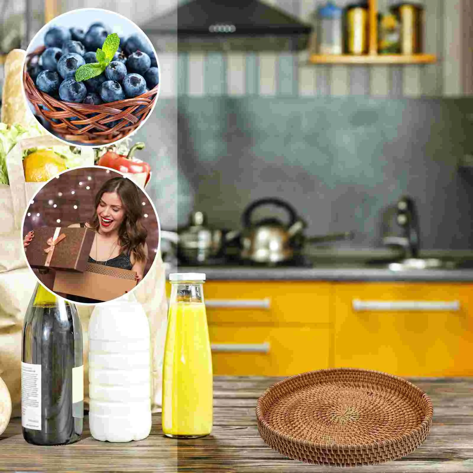 Rattan Storage Basket Large Size Handmade Woven Home ganization Tray Thickened Material Multi Function Fruit Dessert
Rattan Storage Basket Large Size Handmade Woven Home ganization Tray Thickened Material Multi Function Fruit Dessert