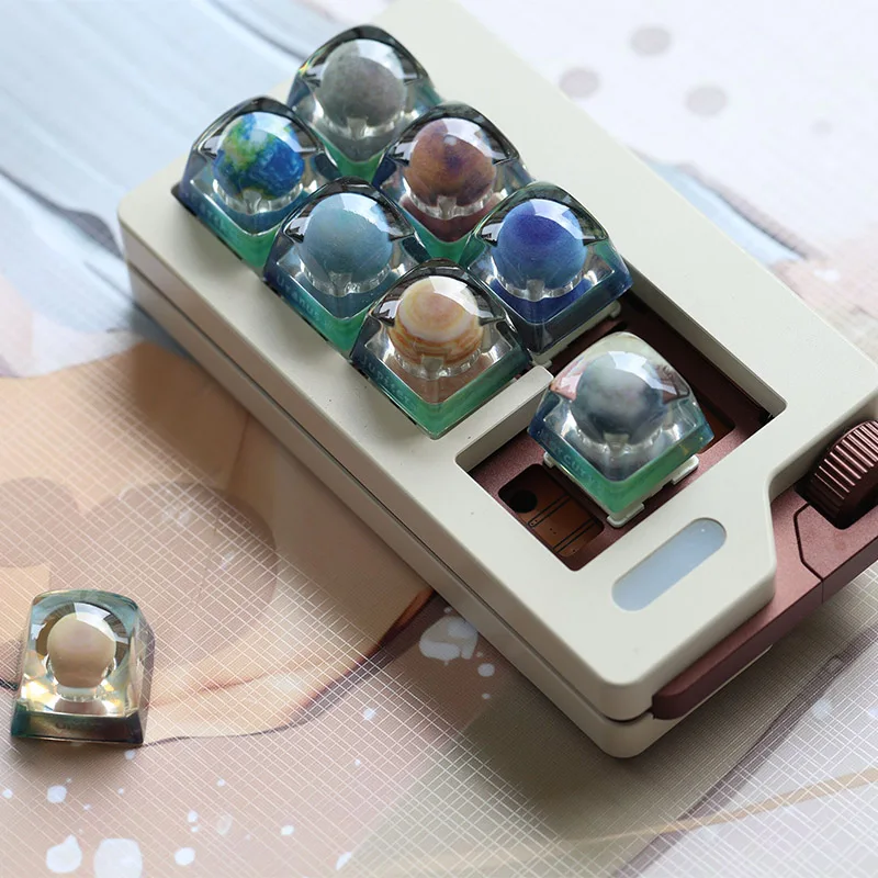 3D Printing Keycaps 8 Planets Moon Resin Translucent Personalized keys For MX Mechanical Keyboard keycap Backlit
3D Printing Keycaps 8 Planets Moon Resin Translucent Personalized keys For MX Mechanical Keyboard keycap Backlit
