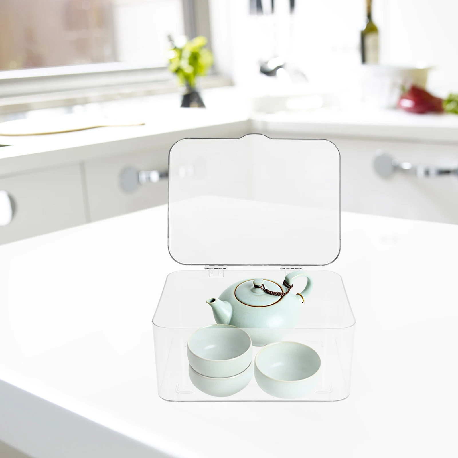 Transparent Large Capacity Home Storage Container Square ganizer Tea Cups Dust proof Lid Stackable Bedroom Kitchen Living
Transparent Large Capacity Home Storage Container Square ganizer Tea Cups Dust proof Lid Stackable Bedroom Kitchen Living