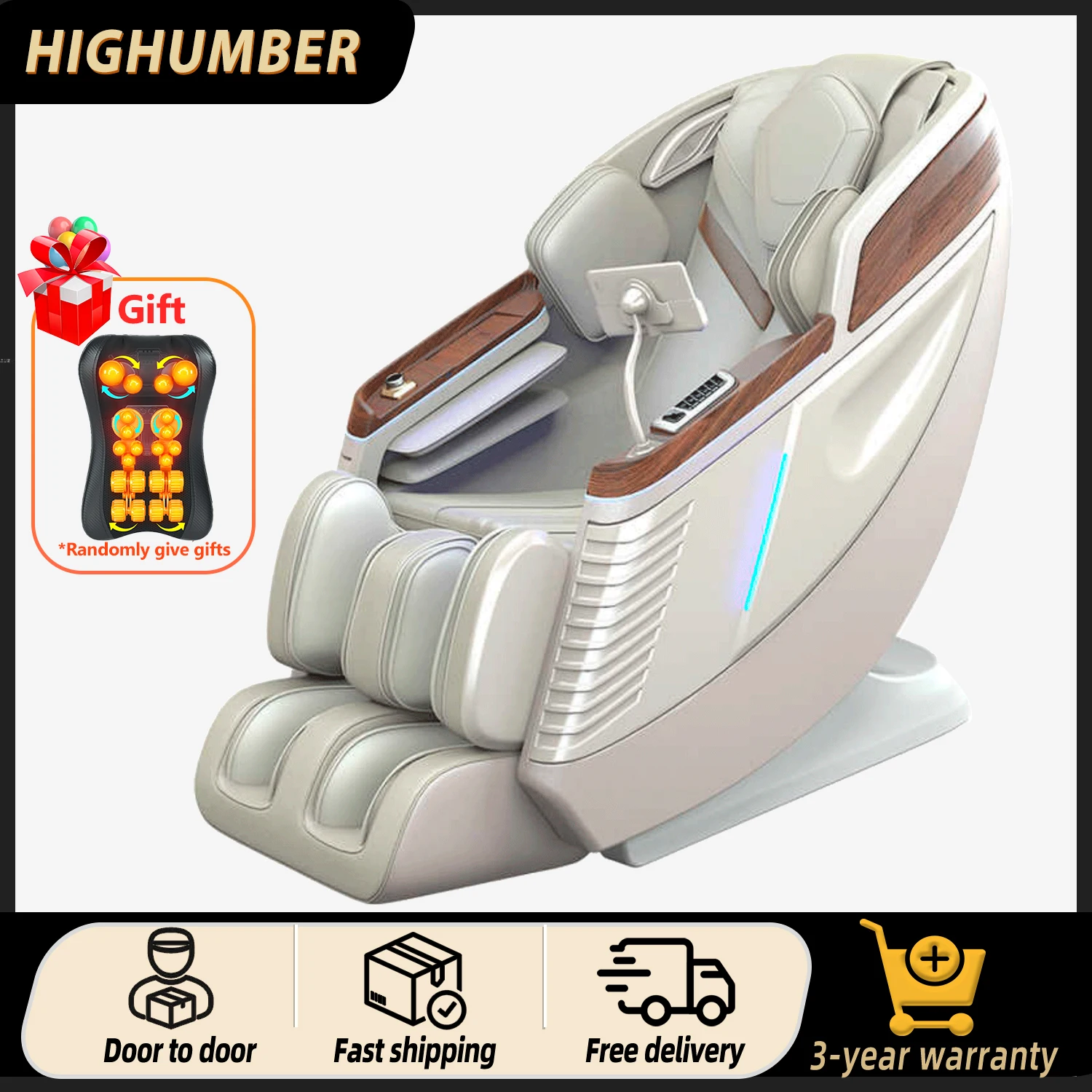 3 year warranty Smart AI massage chair 4d zero gravity SL Track 3D Body Scan Full Body Shiatsu Recliner with Heating Bluetooth
3 year warranty Smart AI massage chair 4d zero gravity SL Track 3D Body Scan Full Body Shiatsu Recliner with Heating Bluetooth